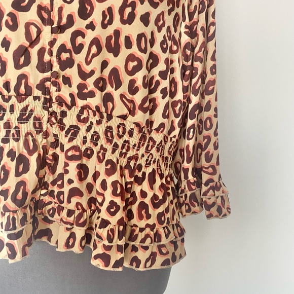 Scotch & Soda Ruffle V-neck Blouse Combo K Large - Picture 4 of 12